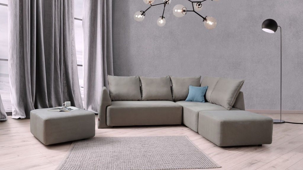 MATACAO2 CITY set (2x twoseater, 2x ottoman, 2x H60 back support, 2x H120 back support, 6x P70 pillow)